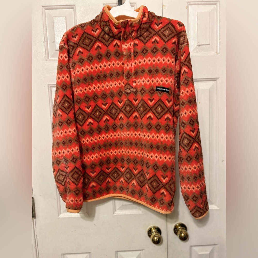 Southern Marsh Peach Fleece Jacket